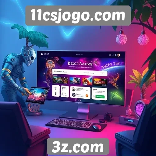 Experiência do usuário no site de jogos 11csjogo